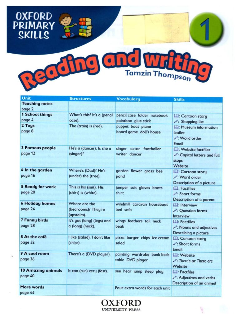 Oxford Primary Skills Reading Writing 1-6. Full ebook + audio