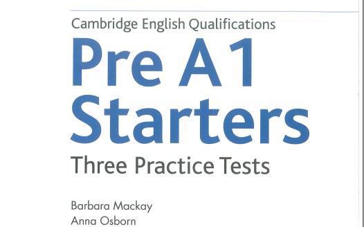 Pre A1 Starters Three practice tests download