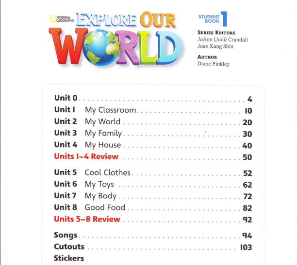 Explore Our World 1 2 3 4 5 full sb tb pdf CD download